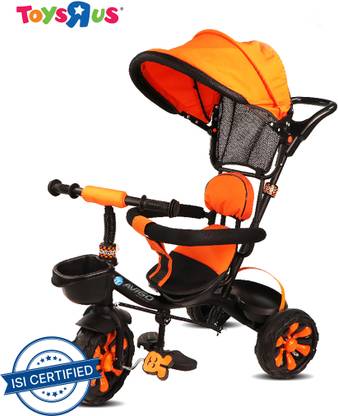 Toys R Us Avigo Tricycle With Canopy for kids - Orange GT-1 with Canopy Tricycle