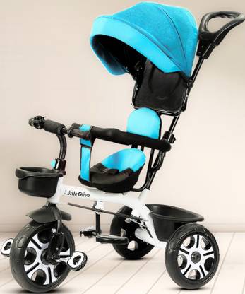 Little Olive Toy Tricycle, Bicycle, Cycle, Baby Cycle, Baby Tricycle Premium Tricycle with Canopy for Kids Tricycle
