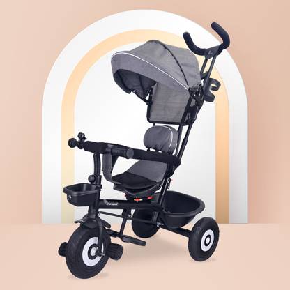 R for Rabbit Tiny Toes T40 Plus 1.5-5 Year Kids Cycle with Rubber Wheel & 360° Rotatable Seat TCTT40PGB2 Tricycle