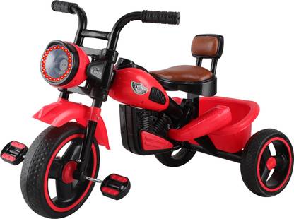 JoyRide Himalayan King Size Baby Tricycle for Kids | Sports Trike | Musical Horn and Lights | Double Leather Seat | Push Along Pedal Tricycle | 15 Months to 3 Years Tricycle