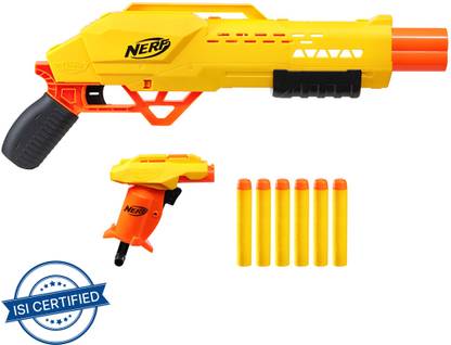 Nerf Alpha Strike Tiger DB-6 and Stinger SD-1 Blasters with 6 Official Elite Darts & Plastic Bullets