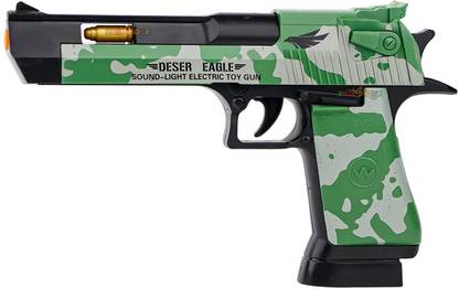 CJ CHILDREN Army Style Pistol Gun Moving Top Telescopic Barrel and Target Projection Effect Guns & Darts