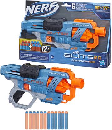 Nerf Elite 2.0 Commander RD-6 Toy Blaster,6- Rotating Drum,Incl. 12 Guns & Darts