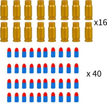 toypapa 40 quantity foam bullets and 16 quantity bullet shell only | Toy gun not include Guns & Darts