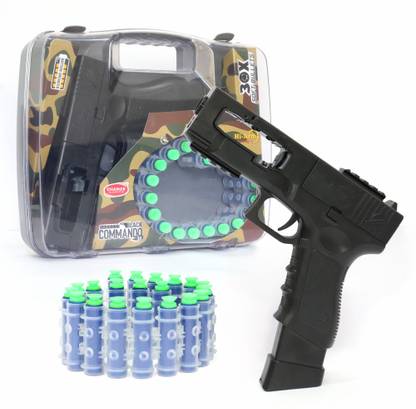 Aditi Toys Automatic 30 Rapid Fire Dart Gun, 30 Soft Foam Bullets with Carrying Briefcase Guns & Darts