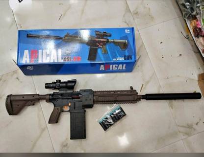 WONDER CREATURES APICAL KSL-416 SUPER GUN FULLY ASMBLE WITH BULLET SOUND EFFECT Darts & Plastic Bullets