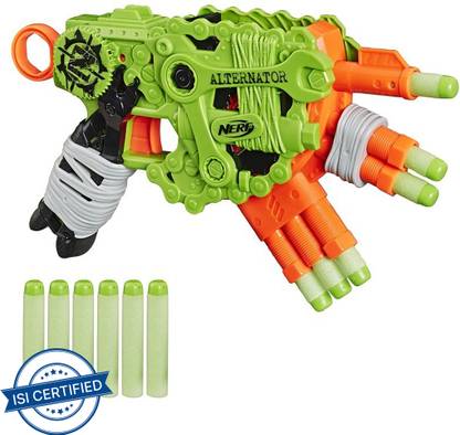 Nerf Zombie Strike Alternator Blaster, Fires 3 Ways, Includes 12 Elite Darts, For Kids, Teens, Adults Guns & Darts