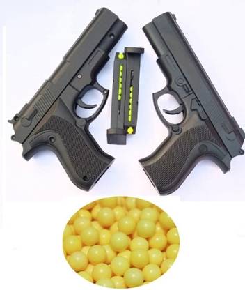 Harsun PLASTICS MAUSER TOY GUN PACK OF 2 WITH 120 BULLETS Guns & Darts
