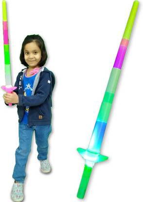 Uneeke Shape Glowing light sword Flashing Saber Toy star wars Maces & Swords kids talwar Maces & Swords