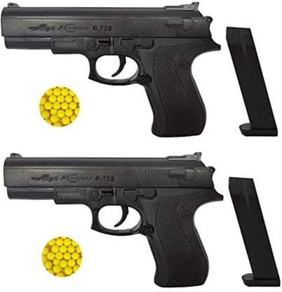 Rajni Pack of 2 Mouser Pistol Gun 729 for Kids Guns & Darts with 49 Dart Bullets Guns & Darts