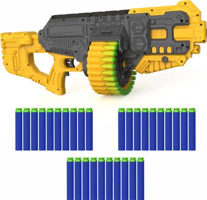 333MART Street Viper Big Blaster Motorized Dart Gun Toy Including 30 Soft Foam Bullets Guns & Darts