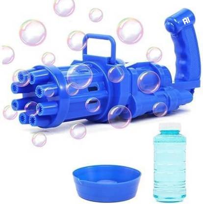 Just97 8 Hole Bubble Maker Gatling Machine Toy for Kids Solution A23 Water Gun