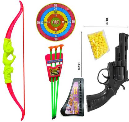 Dynamic Retail Global Gun Toys for Boys With Bullets, Archery Bow & Arrows, Blaster Guns Darts AP605 Guns & Darts