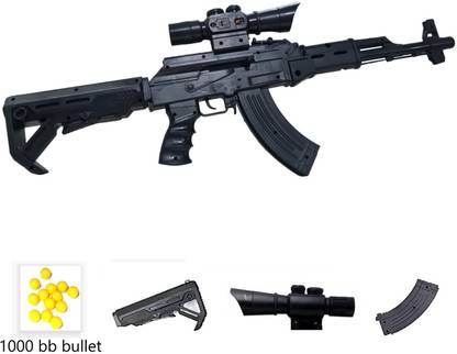 HALO NATION Assult Rifle AK47 BB Bullet Gun AWM Sniper Gun AK-47 Airsoft Gun 1000 BB Bullets Guns & Darts