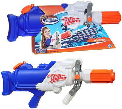 Nerf Super Soaker Hydra Water Blaster for Kids Outdoor Water Toys, Ages 7 & Up Water Gun