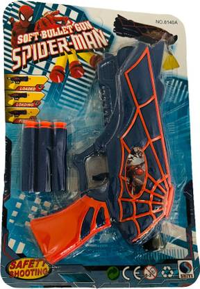 SkyToys Spider Man Gun Toy WITH 3 FOAM bullets Guns & Darts