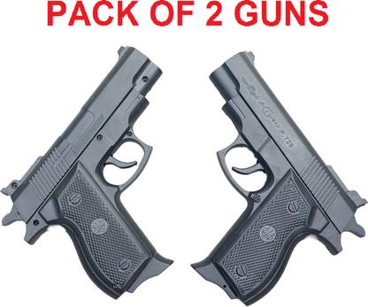 WHEELSQUARE P729 Pull back loading gun (PACK OF 2 GUN) with 120 BB Bullets for boys Guns & Darts