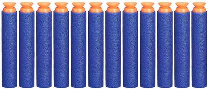 YATRI Suction Bullet Foam Darts for Nerf Elite Blaster Guns (Pack of 10) - Blue Darts & Plastic Bullets