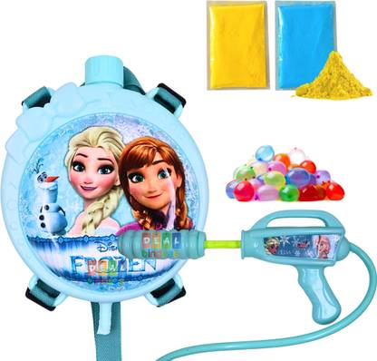 DEALbindaas Small Holi Water Pichkari Tank with High Pressure Pichkari & Back Pack Tank 1103 Water Gun