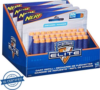 Nerf Darts 12-Pack Refill for Elite Blasters Darts & Plastic Bullets