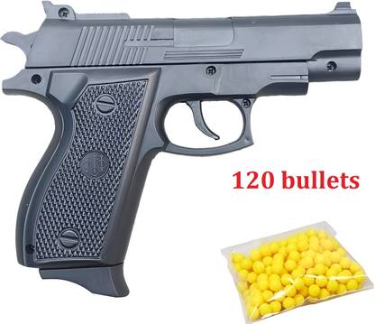 कैंबली Quick Load Kids Pistol with 80 BB Bullets| Army and 729 PUBG Gun| 8 Round Reload