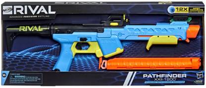 Nerf Rival Pathfinder XXII-1200 Blaster with 12 Rival Accu-Rounds Guns & Darts
