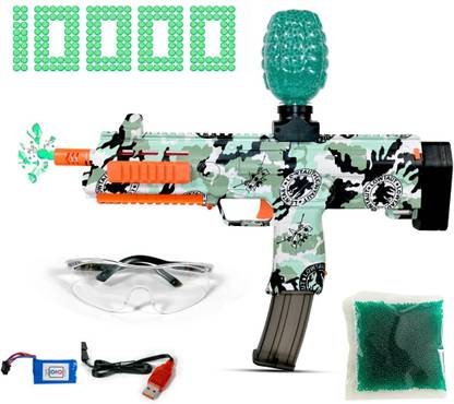 VikriDa Big Size Gel Ball Blaster Gun & Foam Blaster Toy with 10,000 Pcs Refill Ammo Guns & Darts