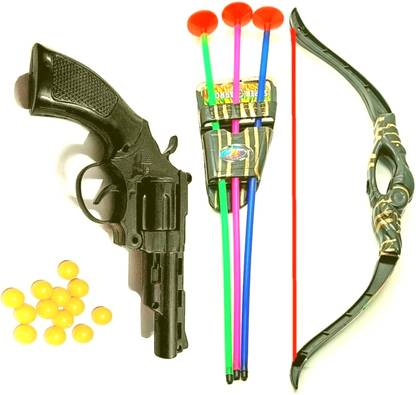 Dynamic Retail Global Gun Toys for Boys With Bullets, Archery Bow & Arrows, Blaster Guns & Darts PI534 Guns & Darts