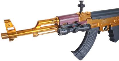 HALO NATION Golden AK47 BB Bullet Gun AK 47 AWM Sniper Gun AK-47 Airsoft Gun +100 BB Bullets Guns & Darts
