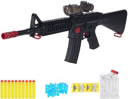 HALO NATION M16 M4 M4-1 2 in 1 Foam Bullets & Water Bullets Toy Gun for Boys Guns & Darts