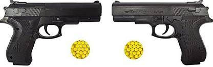 JSSHOME Pistol for Kids with 8 Round Reload and 6mm Plastic 50 BB Bullets set of 2 Guns & Darts