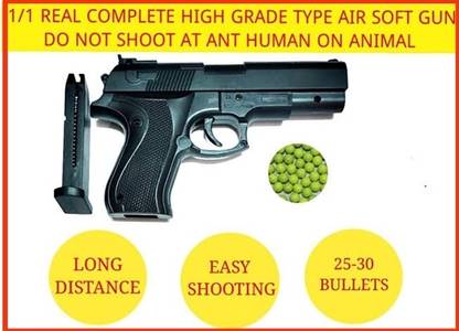 SHIVRAJ Real fighter toy gun for kids with extra bullets Guns & Darts