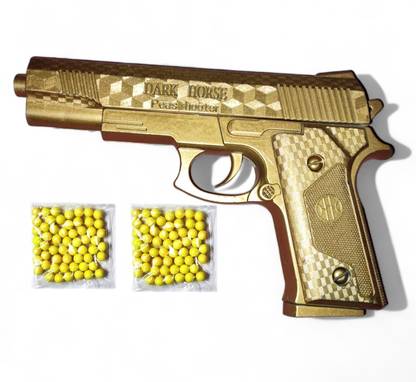 SHIVRAJ New toy gun golden color with 6 mm bullets Guns & Darts