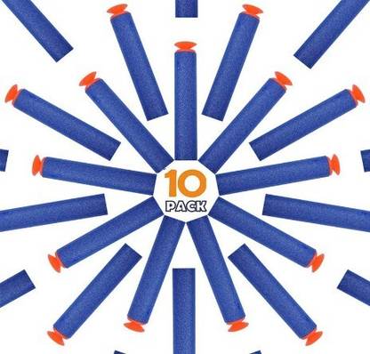 bhauvik Suction Darts Compatible for Nerf Elite Blaster (pack of 10) Darts & Plastic Bullets