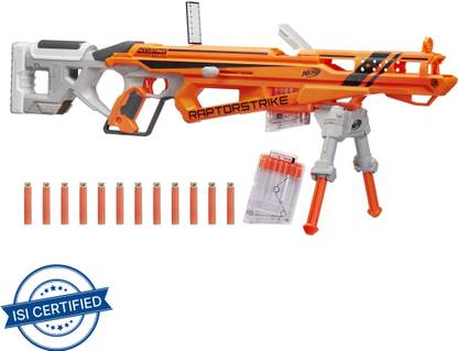 Nerf RaptorStrike Accustrike Elite Bolt-Action Blaster Guns & Darts