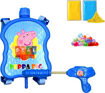 DEALbindaas Holi Water Pichkari Tank with High Pressure & Back Pack Water Gun