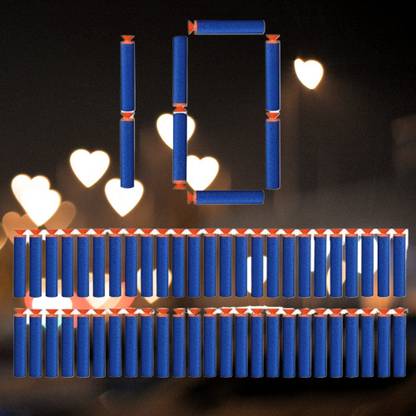BZILO Plastic Foam Toy 10 Bullet Dart Bullets for Nerf N-Strike Elite Guns J_48 Guns & Darts