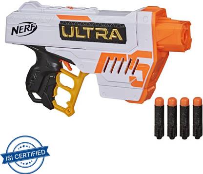Nerf Ultra Five Blaster, Internal Clip, 4 Darts, Compatible Only with Ultra Darts Guns & Darts