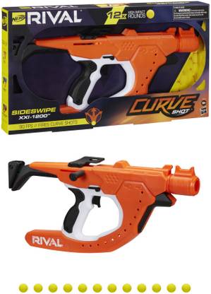 Nerf Rival Curve Shot, Sideswipe XXI-1200 Blaster Fire Rounds to Curve Left for Kids Guns & Darts