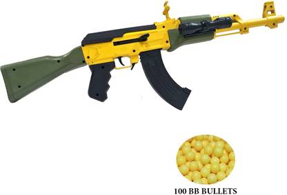 HALO NATION Airsoft Gun AK47 Gun AK 47 PUBG AK47 BB Bullet Gun AK-47 + 100 Plastic Bullets Guns & Darts