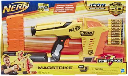 Nerf Magstrike N-Strike Air-Powered Toy Blaster, 50th Icon Series Guns & Darts