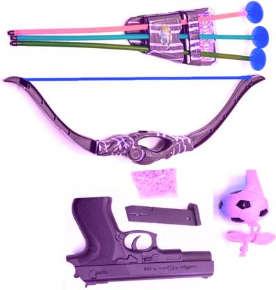 Dynamic Retail Global Gun Toys for Boys With Bullets, Archery Bow Arrows, Blaster Guns Darts R.x677 Guns & Darts