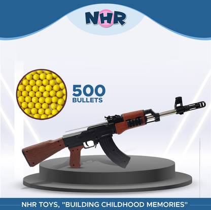NHR Ak 47 Toy & Shooting Weapon for Kids with 500 Bullets without Laser Light Guns & Darts