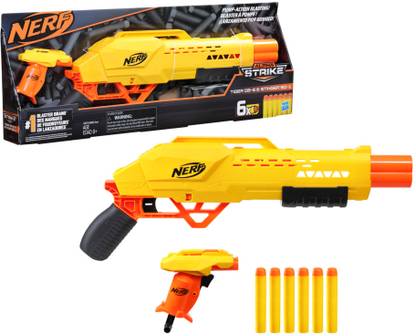 Nerf Alpha Strike Tiger DB-6 and Stinger SD-1 Blasters with 6 Official Elite Darts & Plastic Bullets
