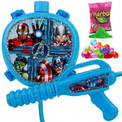 zest 4 toyz Holi Pichkari & Water Gun with 100 Pcs Water balloons & 100 Gr Holi Color Guns & Darts