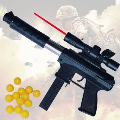 Mallexo Laser Light Gun Bulltes Long Range Target PUBG Gun AK47 Shooting Gun Guns & Darts