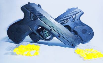 Gunfun QT-2791 Cristal Shining Black MOUSER gun with extra dart Guns & Darts