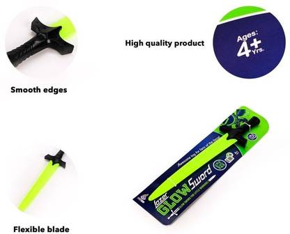 zokato Lazer Sword Glow in The Dark for Kids Maces & Swords
