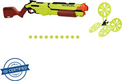Nerf Rival Saturn XX-1000 Edge Series Targeting Set, Pump-Action, Reactive Moving Target,10 Rounds,90 FPS Guns & Darts