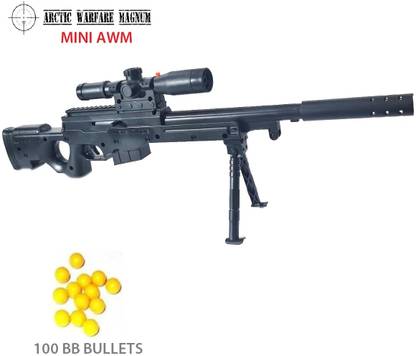 HALO NATION AWM GUN AIRSOFT GUN SNIPER GUN M16 AIR GUN SMALL SIZE 41CM LONG + 100 BB BULLET Darts & Plastic Bullets